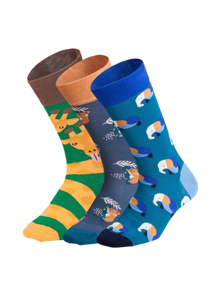 

DillySocks Разноцветные носки Wild Steps