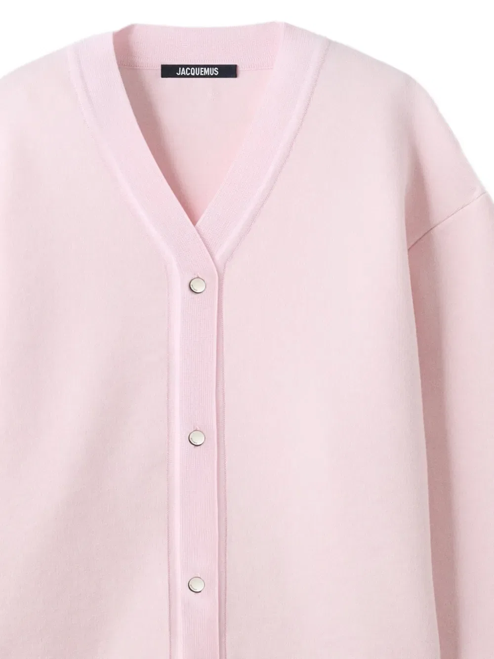 Кардиган Dopio с V-образным вырезом Jacquemus, розовый — фото 2