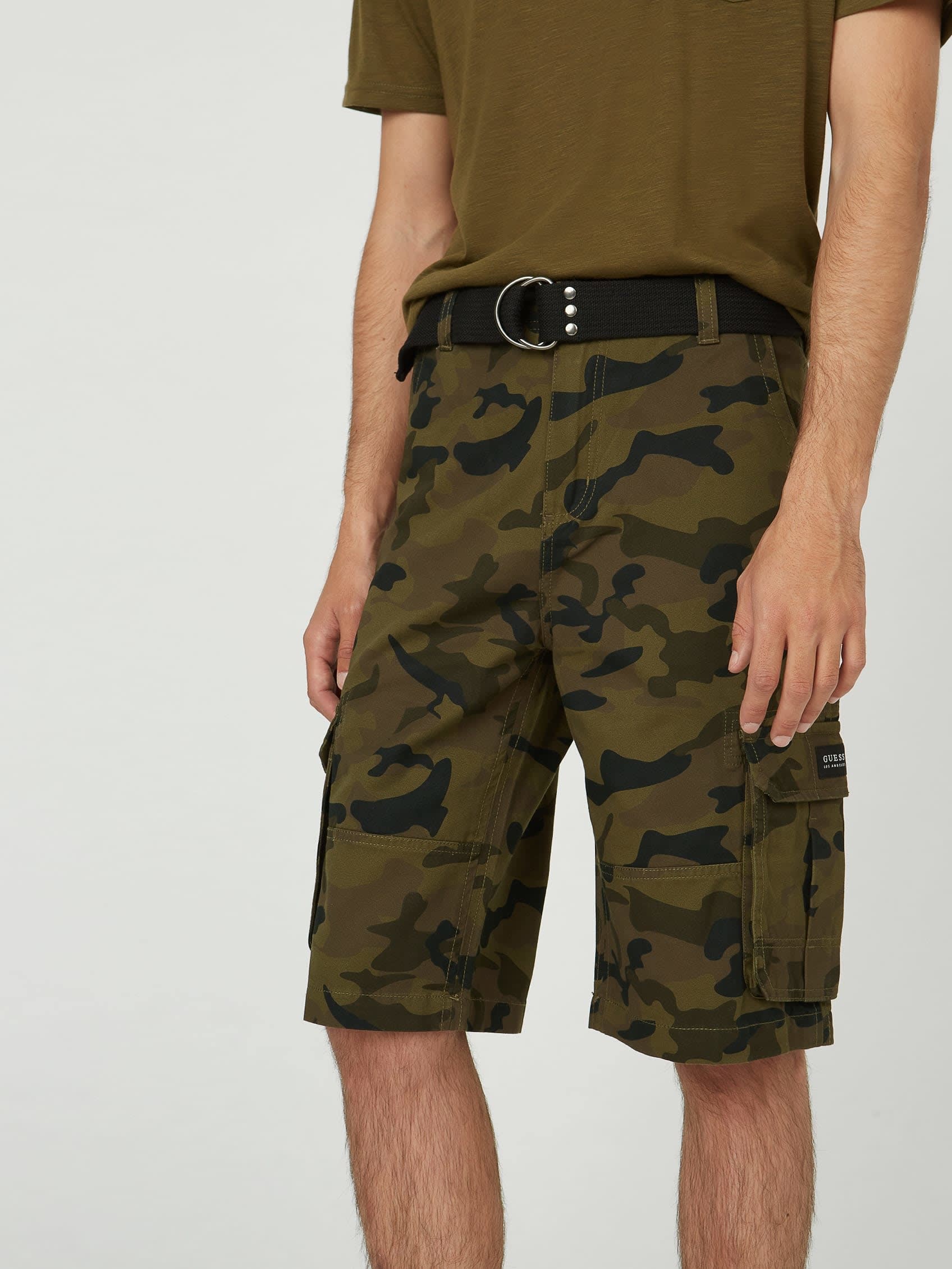 

Шорты карго Karl Camo Guess Factory, цвет hunter camo