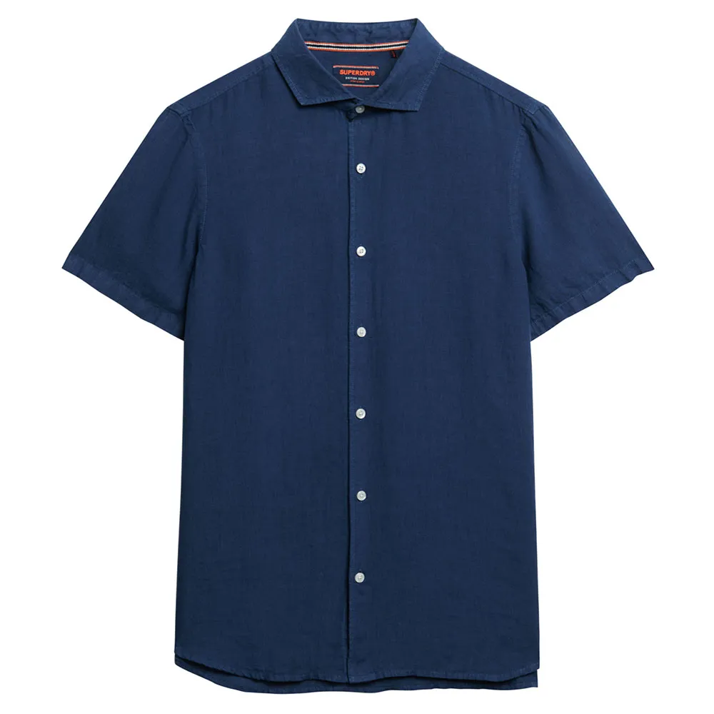 

Рубашка с коротким рукавом Superdry Vacation Linen, синий