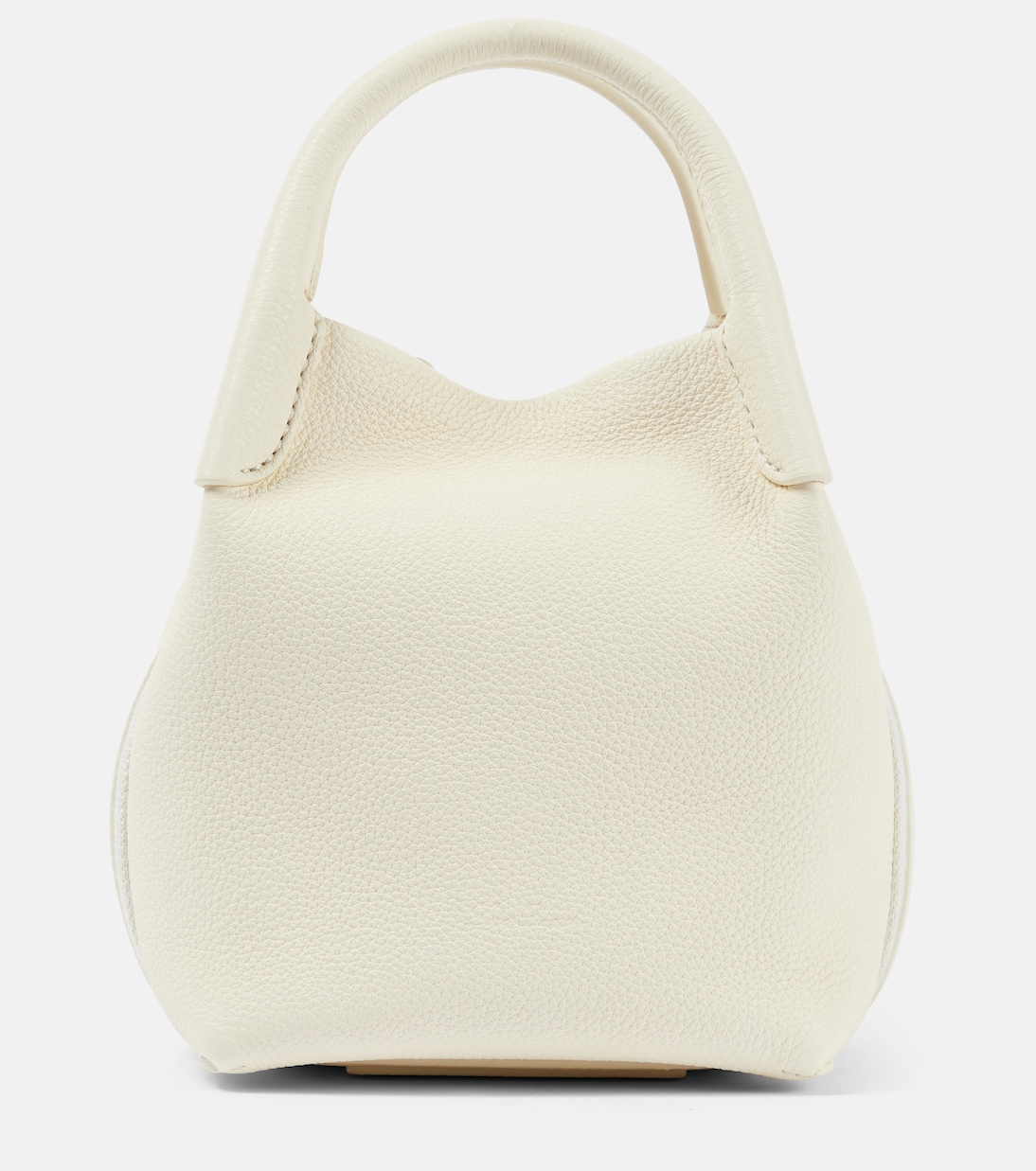 

Сумка-тоут Bale Micro из микро-кожи Loro Piana, Whisper White