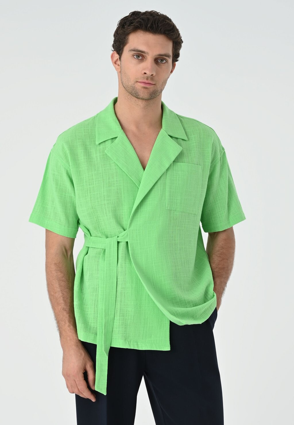 

Рубашка SIDE TIE Antioch, цвет pistachio green