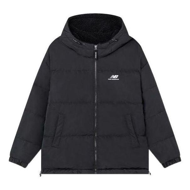 

Куртка New Balance logo Sportswear Puffer 'Black White', черный