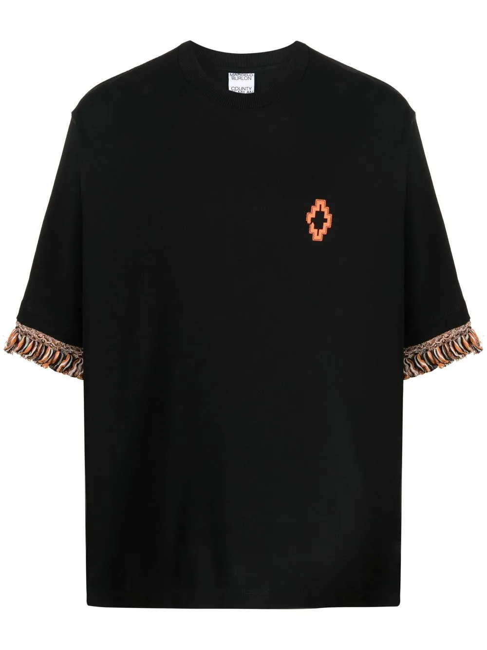 

Футболка с бахромой Marcelo Burlon County of Milan, черный