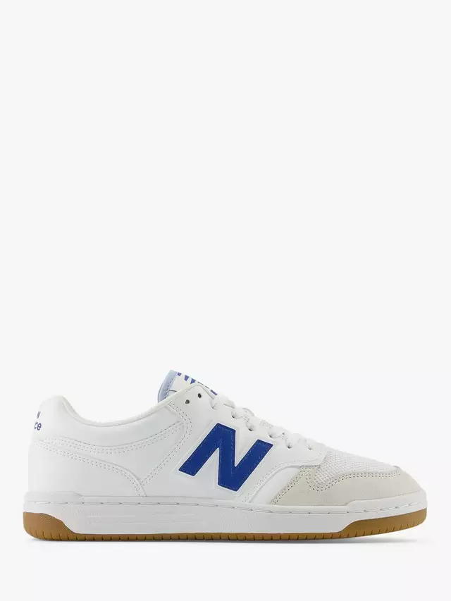 

Кроссовки New Balance 480 Leather, цвет white/blue