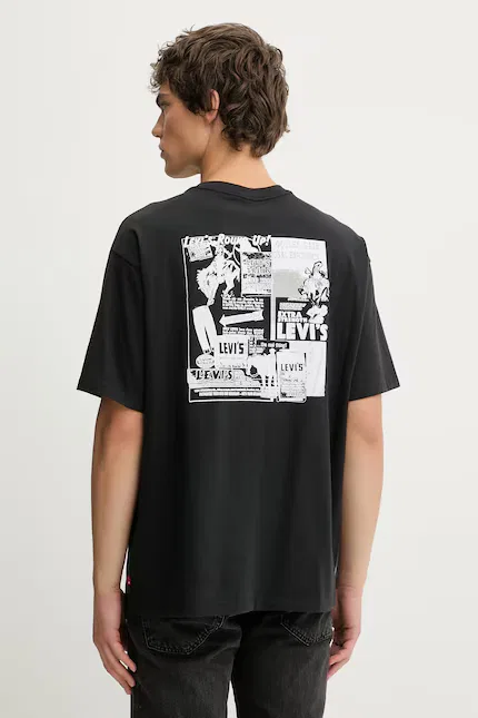 Футболка хлопковая Vintage Fit Graphic Levi's, черный — фото 3