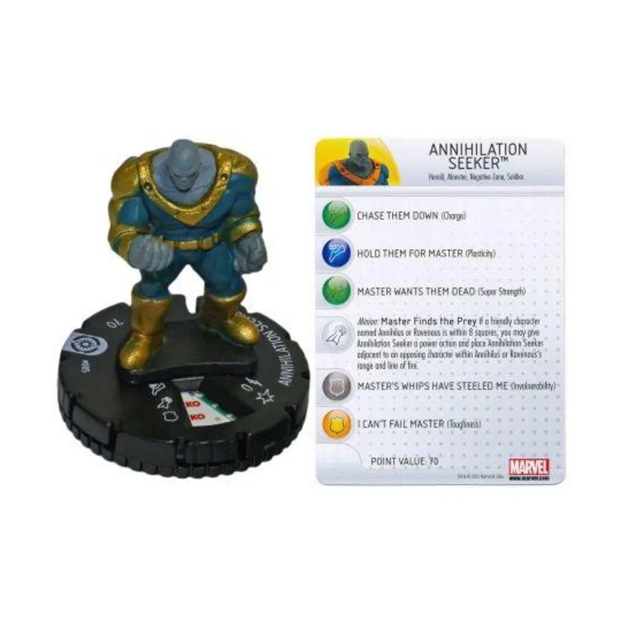

Искатель уничтожения, Marvel HeroClix - Galactic Guardians - Singles