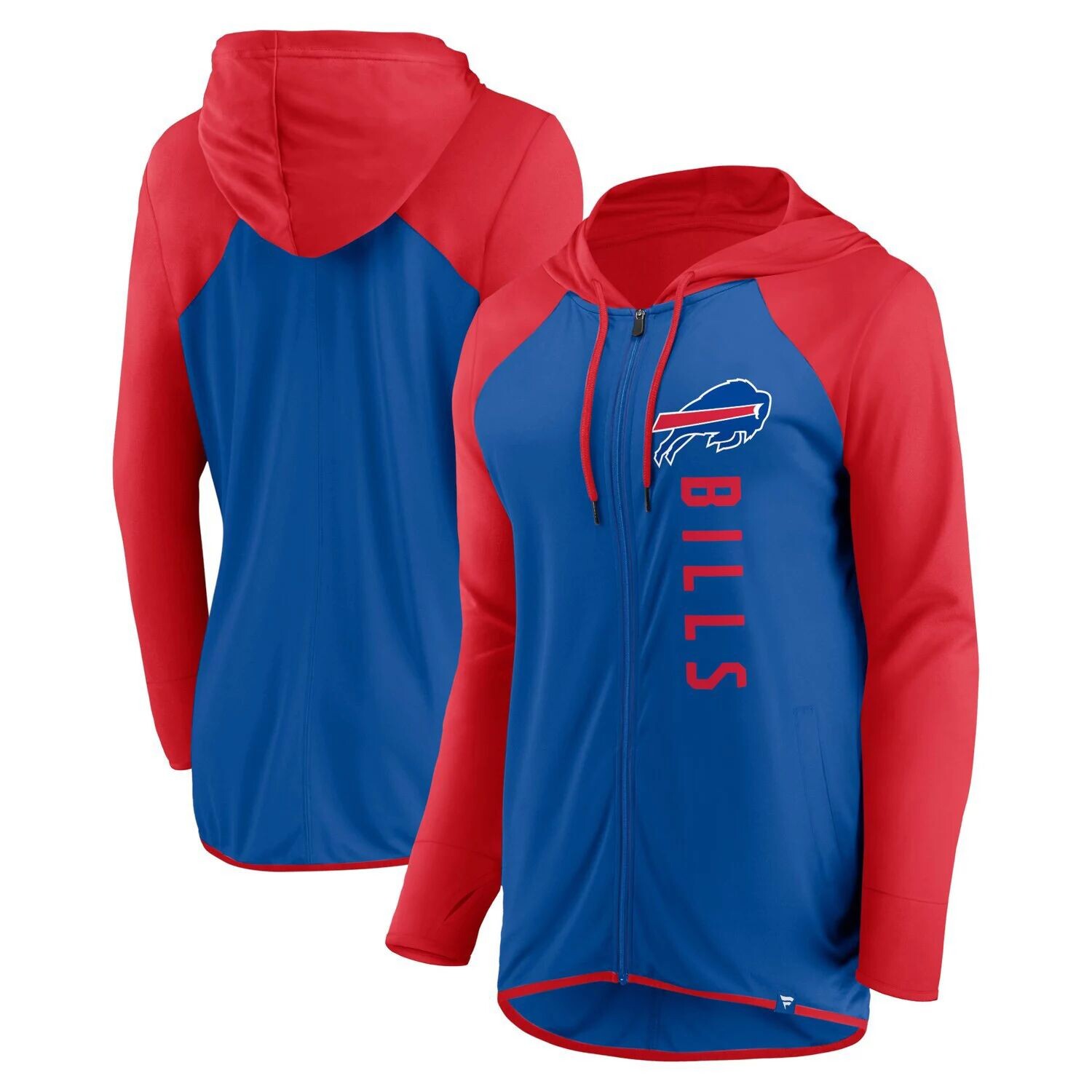 

Женская толстовка с молнией во всю длину с логотипом Fanatics Royal/Red Buffalo Bills Forever Fan Fanatics