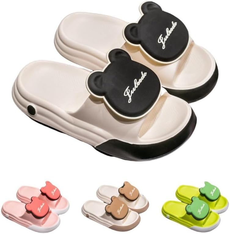 

Милые шлепанцы в виде медвежонка Albiva, черный