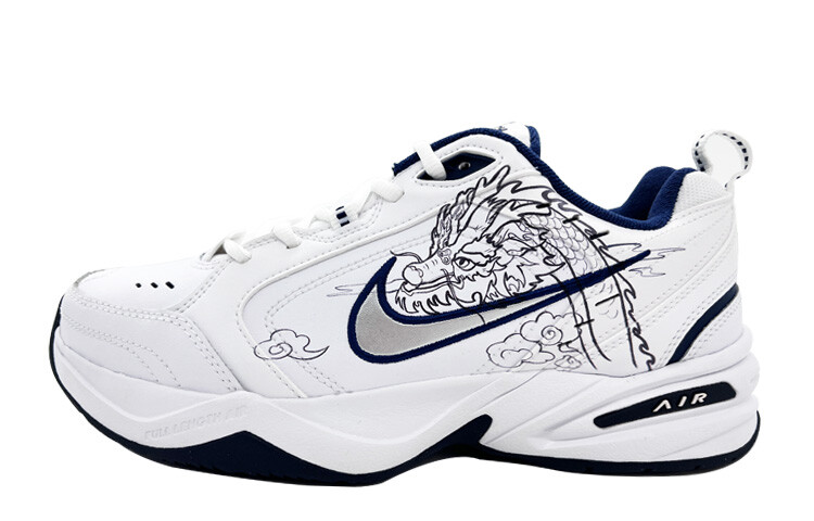 

Кроссовки Nike Air Monarch 4 Chunky Sneakers Unisex Low-Top White, Black, Blue