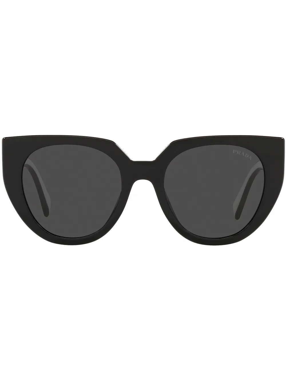 

Солнцезащитные очки в оправе 'кошачий глаз' с логотипом Prada Eyewear, черный