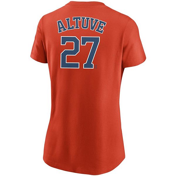Футболка Houston Astros с именем и номером Jose Altuve, оранжевая Nike — фото 4