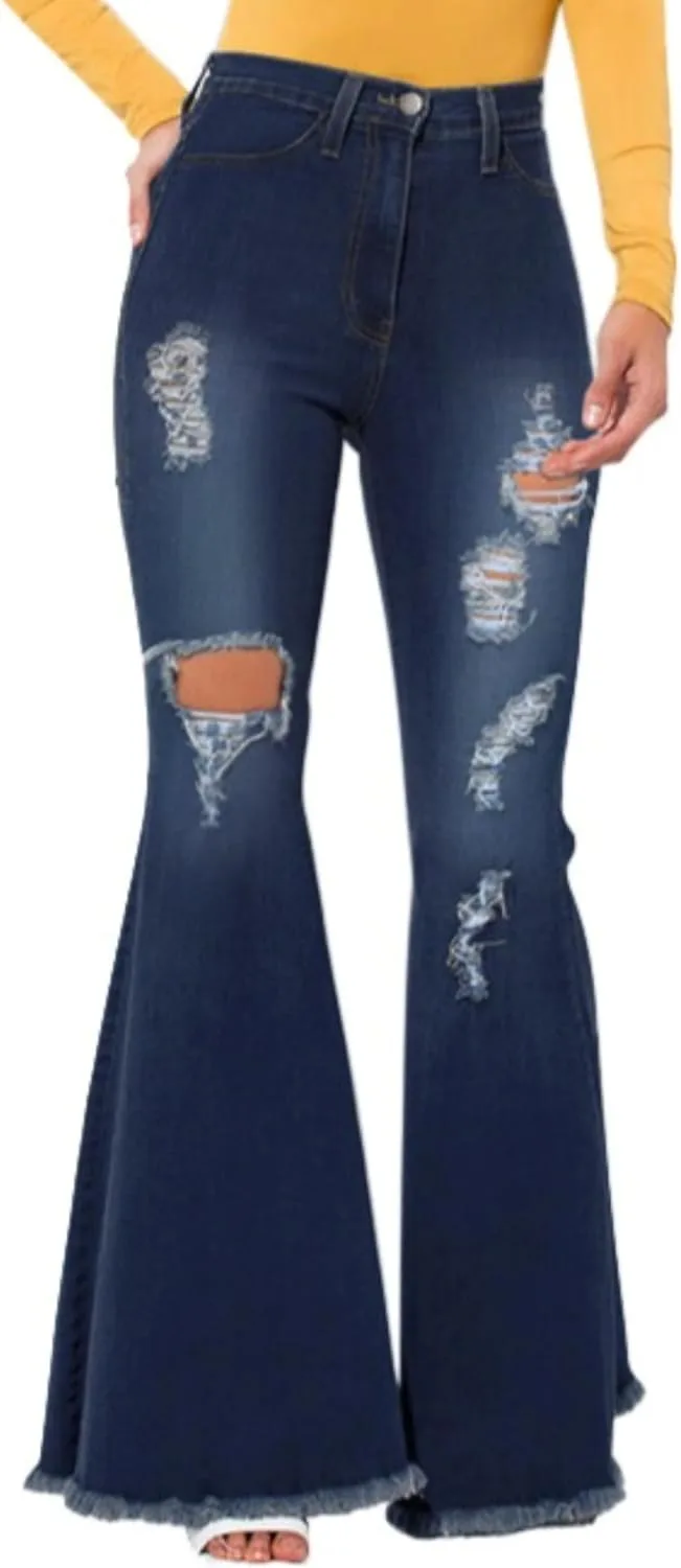 

Женские джинсы Tassel с зауженным клешем и эластичным поясом DGHM-JLMY