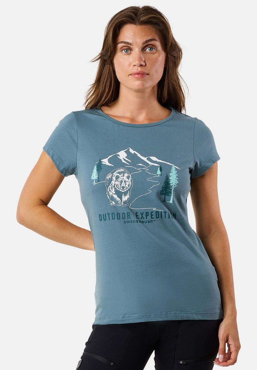 

Спортивная футболка Swedemount FOREST, It Sage Green Bear/Green