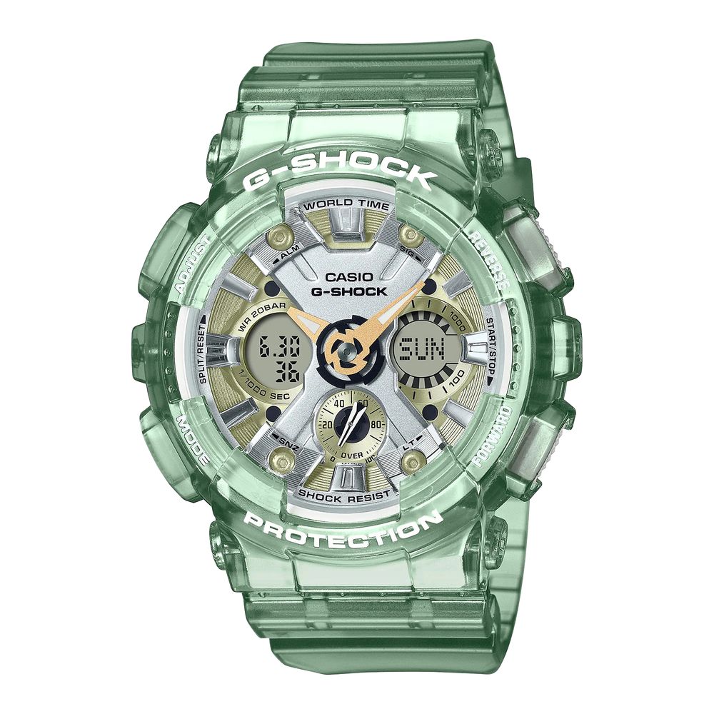 

Часы из зеленой смолы Casio