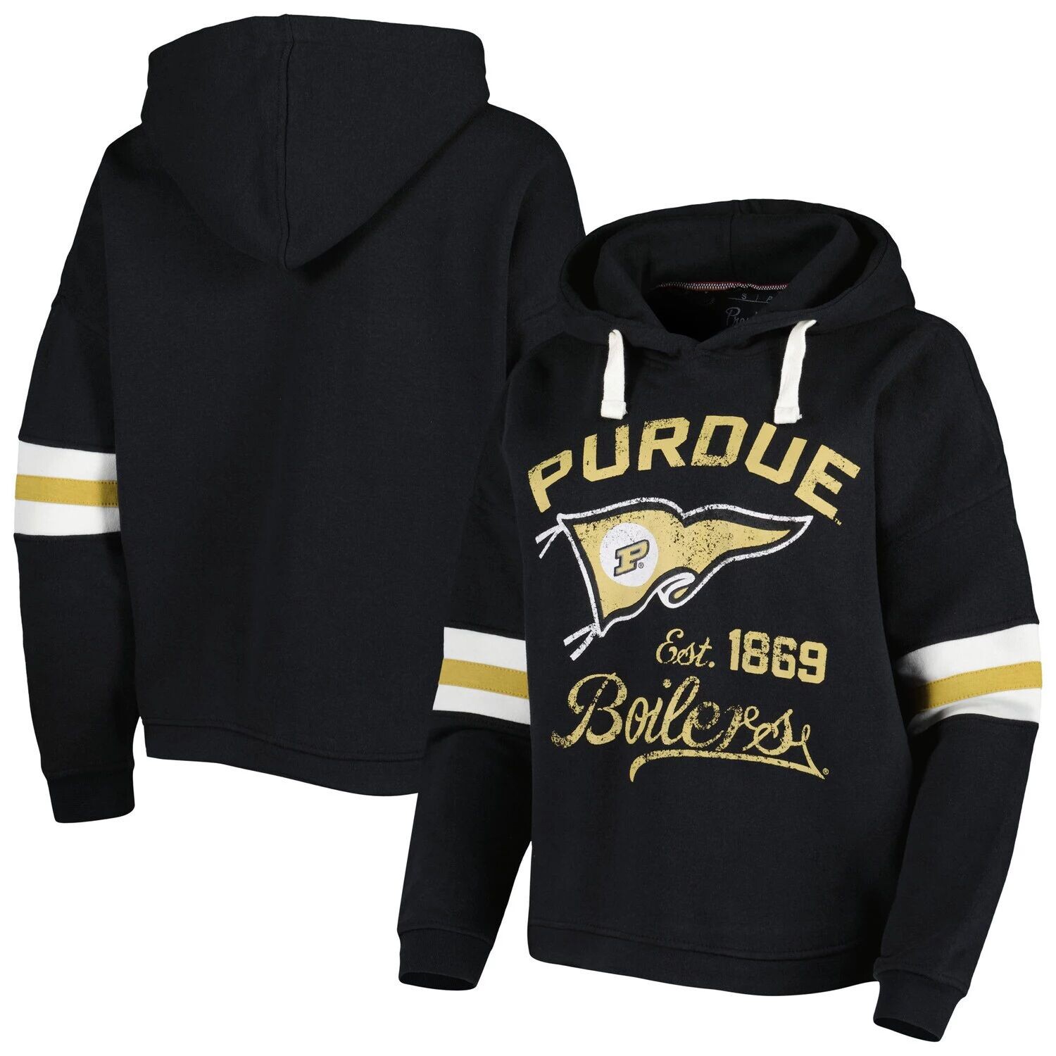 

Женский пуловер с капюшоном Pressbox черного цвета Purdue Boilermakers Super Pennant, Черный, Женский пуловер с капюшоном Pressbox черного цвета Purdue Boilermakers Super Pennant
