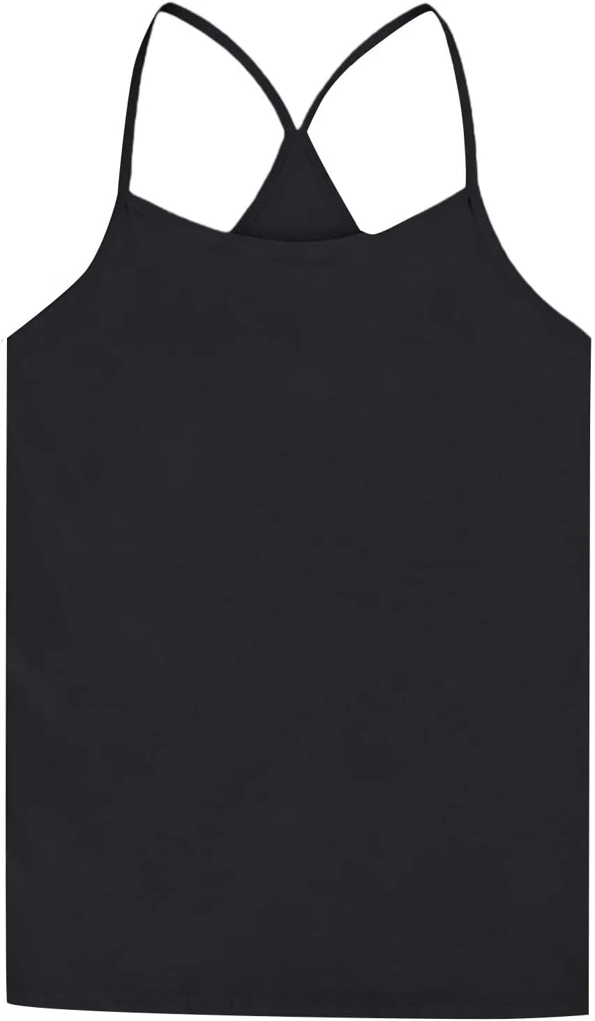 Топ-майка для девочек хлопковая, Active, Black