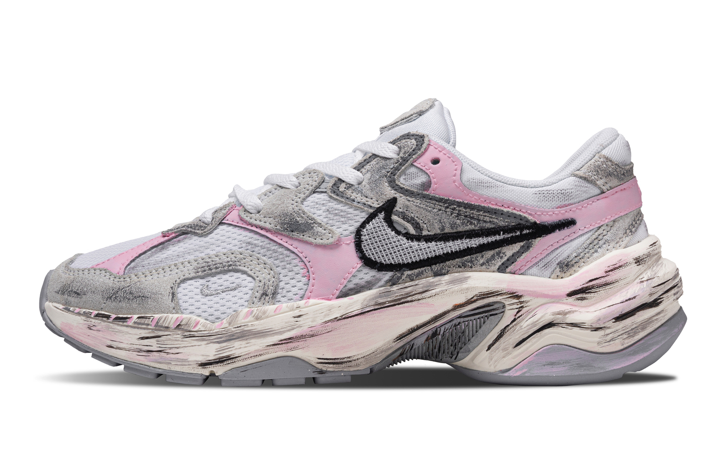 

Nike AL8 Sweet Dream Peach, инновационные устойчивые к истиранию низкие повседневные кроссовки унисекс розового цвета, цвет Pink