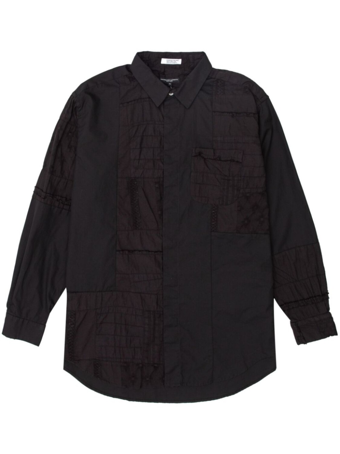 

Engineered Garments рубашка с коротким воротником в стиле пэчворк, черный