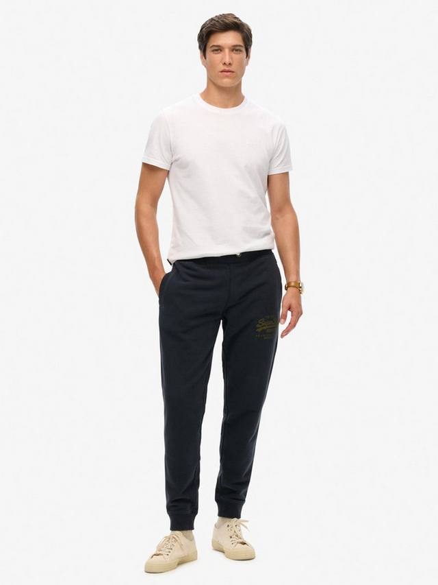 

Классические спортивные брюки с винтажным логотипом Superdry, Eclipse Navy