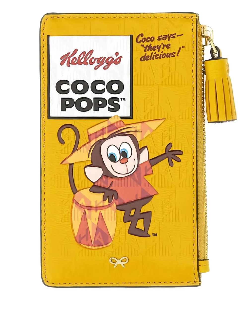 

Кардхолдер на молнии X Kellogg's Coco Pops Anya Hindmarch, желтый