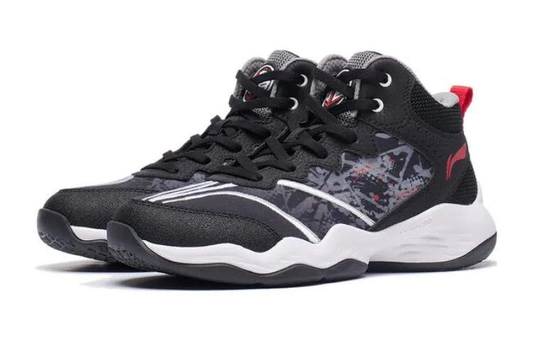 Li-Ning YOUNG Boundary Breaker Low top детские баскетбольные кроссовки Black/Stone Gray — фото 4