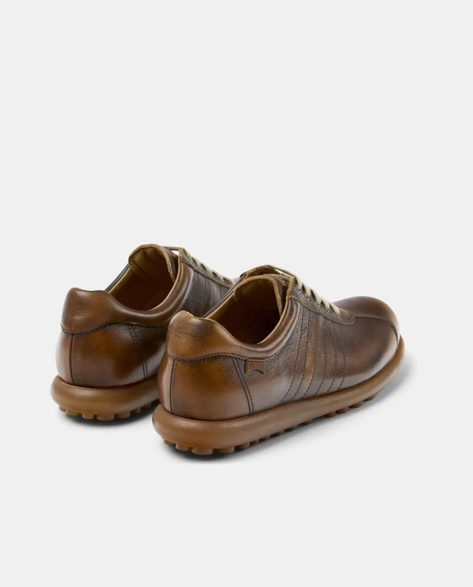 Женские кожаные кроссовки Pelotas Ariel со шнурками Camper, коричневый — фото 3