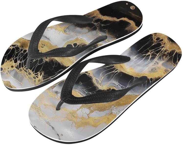 

Сандалии-вьетнамки Semiouray для женщин, геометрический принт, закат, бабочка, обувь для путешествий, удобные тапочки Lotus, сандалии-вьетнамки, Marble Texture Art