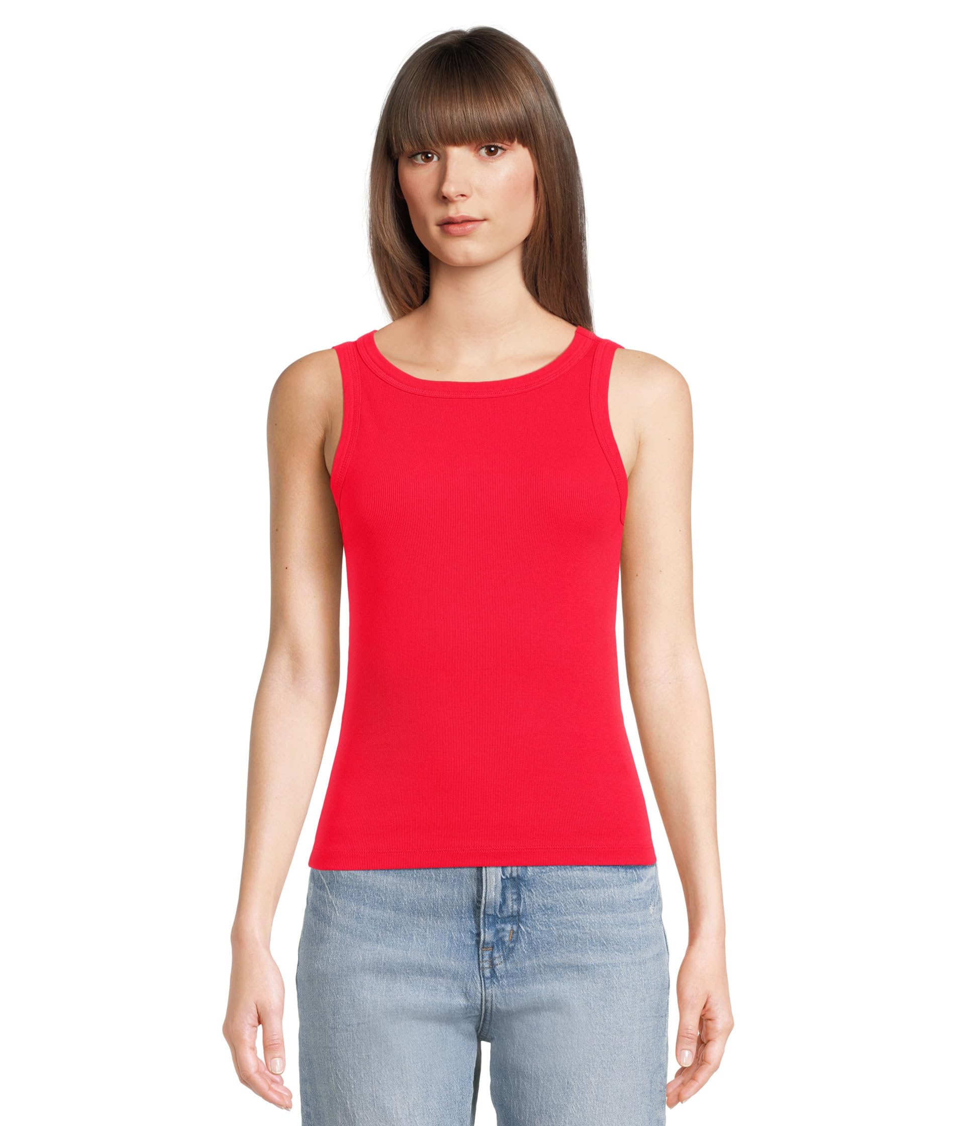 

Топ Madewell Brightside High Neck Tank, Cerise