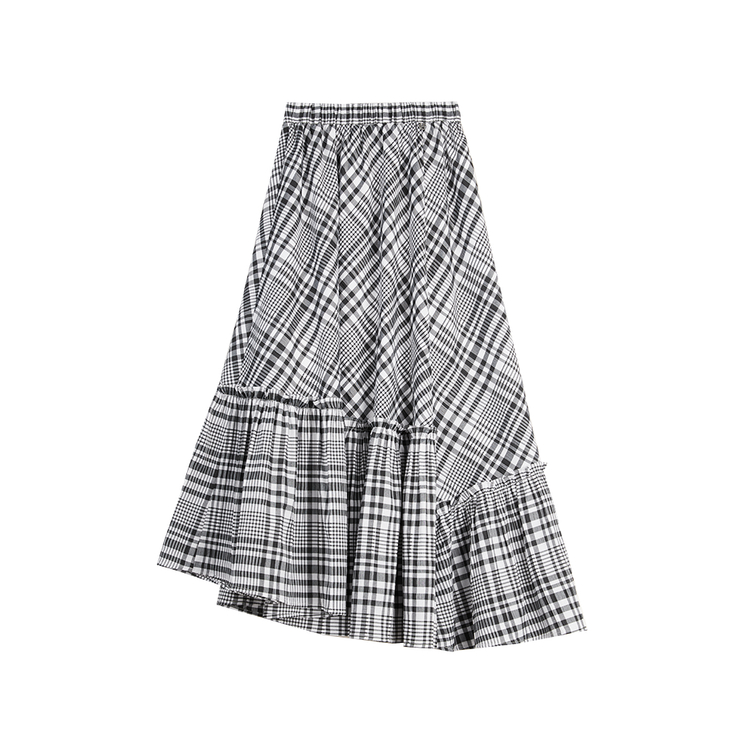 

ELLE Повседневная длинная юбка женская черная тонкая длинная юбка а-силуэта