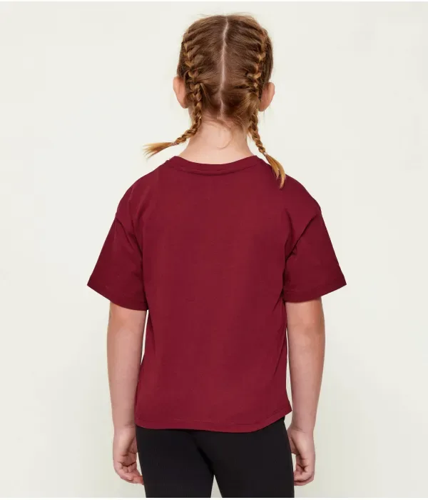 Футболка regular fit Calvin Klein Jeans, бордовый — фото 3
