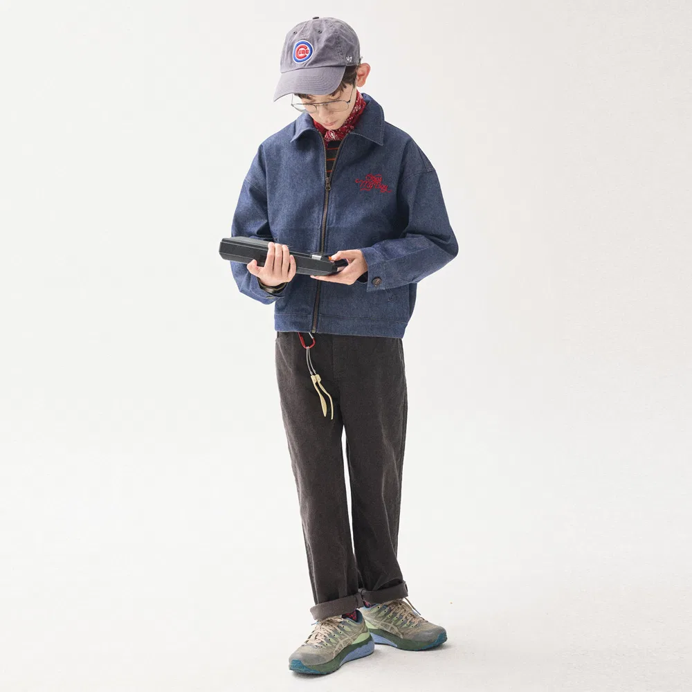Детские серые вельветовые брюки Oopsmyboy New Corduroy