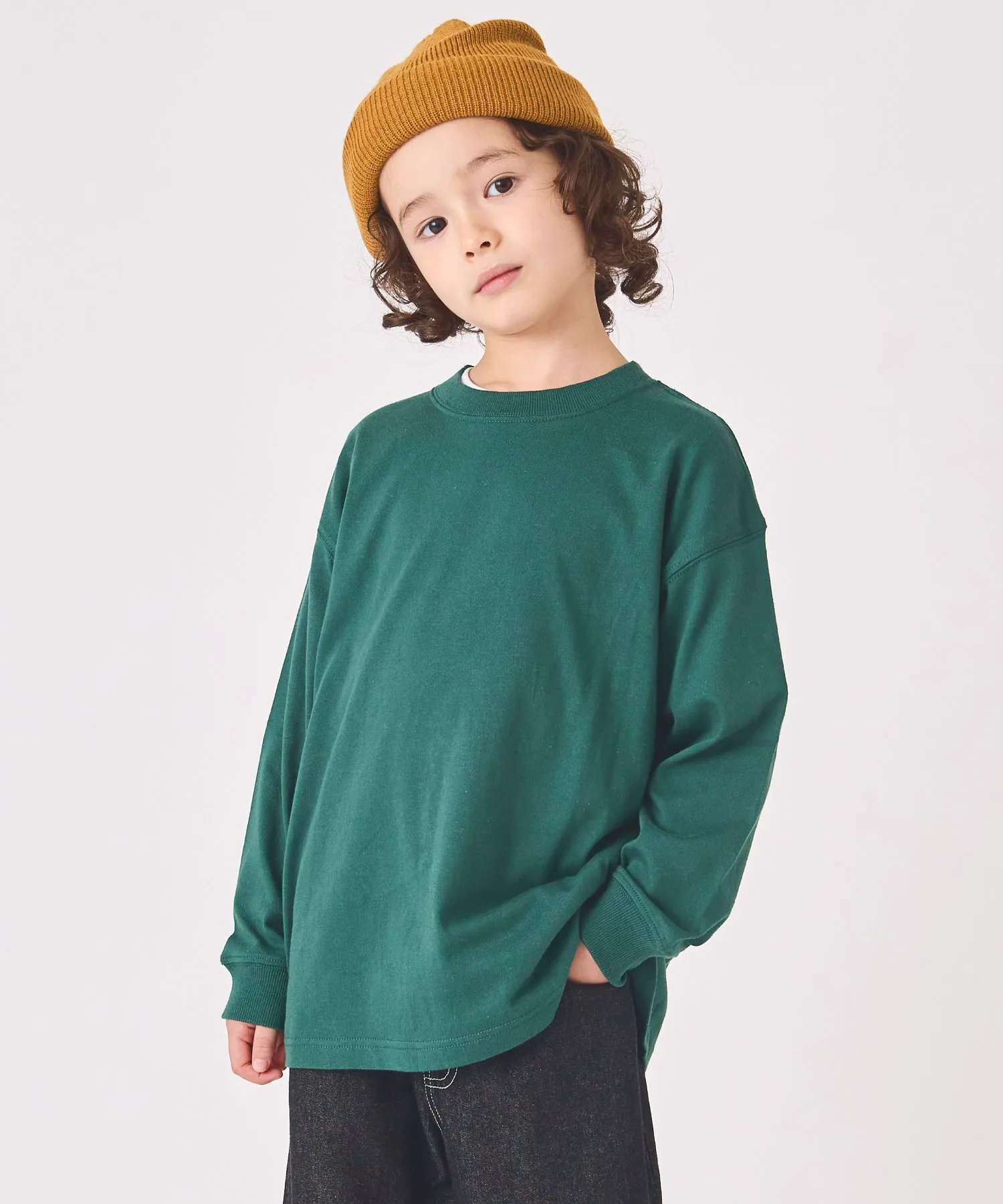 Футболка с крупным силуэтом Ever Closet, green