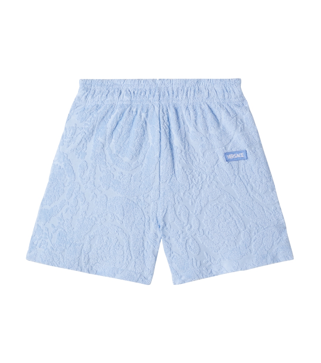 

Хлопковые шорты с добавками махровые Versace Kids, Blu Hydrangea