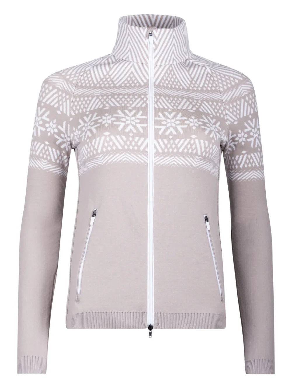 

Кардиган Crans-Montana на молнии с узором Newland, бежевый