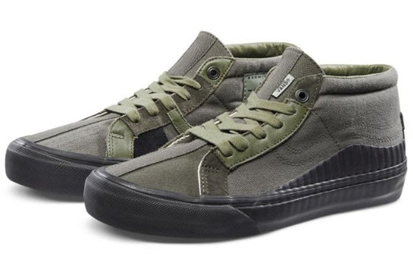Кроссовки taka hayashi x vault th 138 mid lx militarygreen Vans, зеленый — фото 2