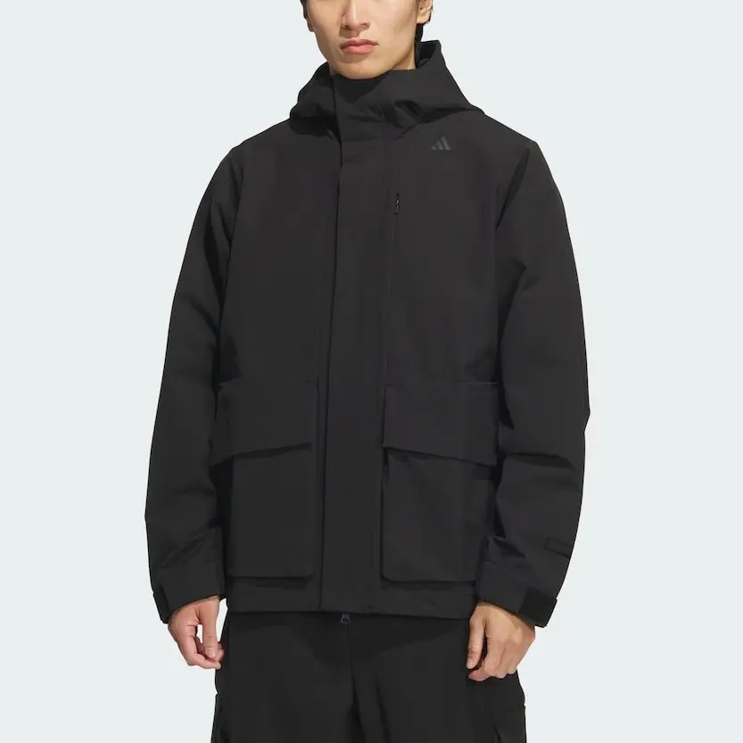Adidas Теплая вязаная куртка мужская черная, Black — фото 3