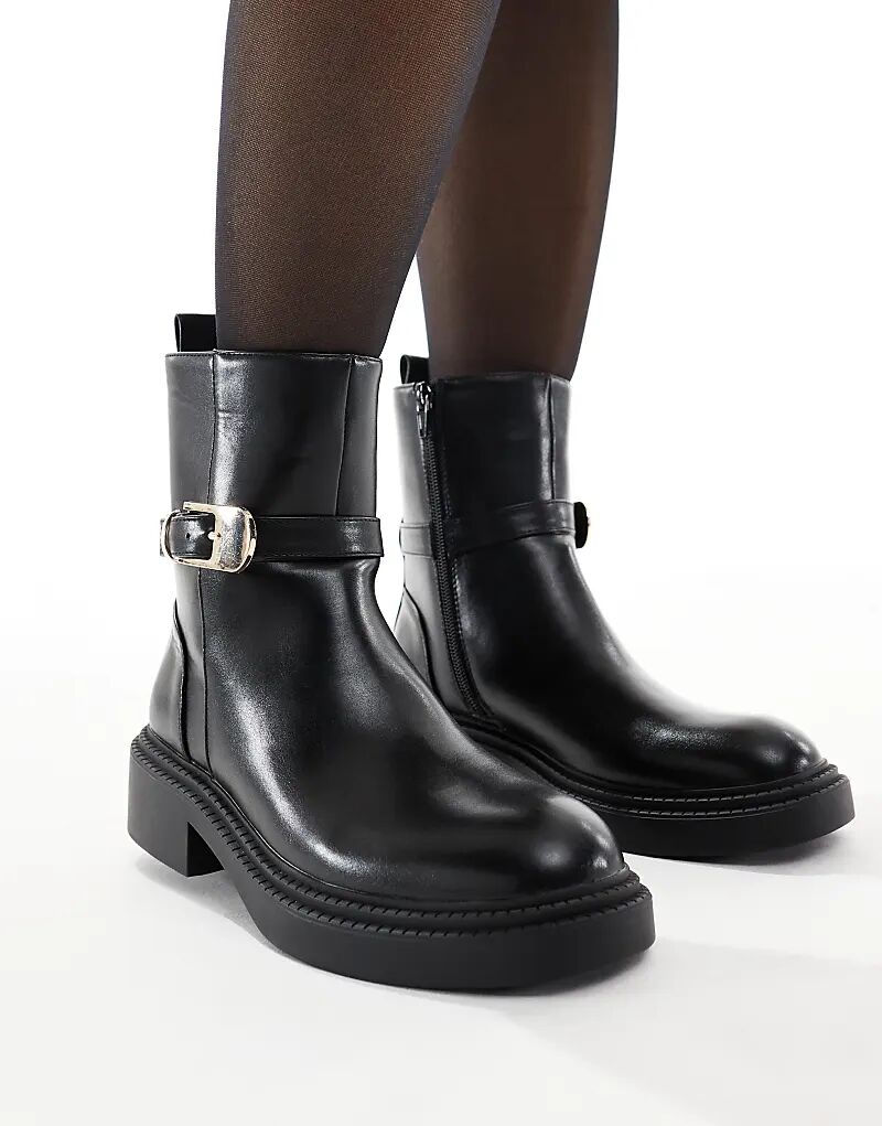 Низкие ботильоны Schuh Courtney черного цвета — фото 3