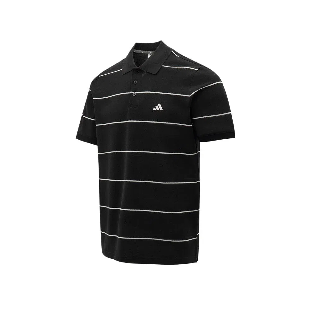Поло мужское черное с воротником поло Adidas, Black