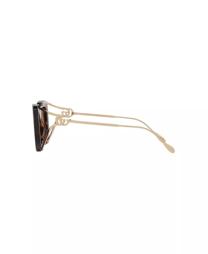 Женские прямоугольные солнцезащитные очки, GG1566S GC002272 Gucci, коричневый — фото 3