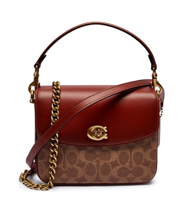 

Сумка женска Coach Кэсси через плечо с фирменным принтом, коричневый