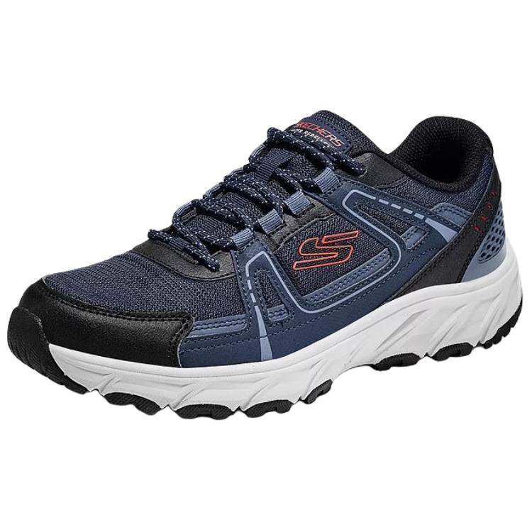Мужские OUTDOOR устойчивые к истиранию дышащие низкие походные ботинки men's Skechers, синий — фото 3