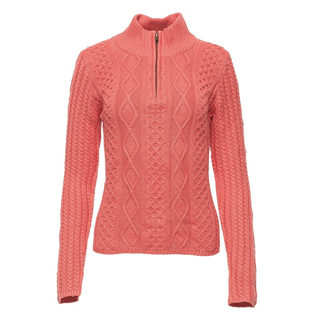 

Женский свитер Icelandic Olivia с застежкой-молнией до середины груди, Pink