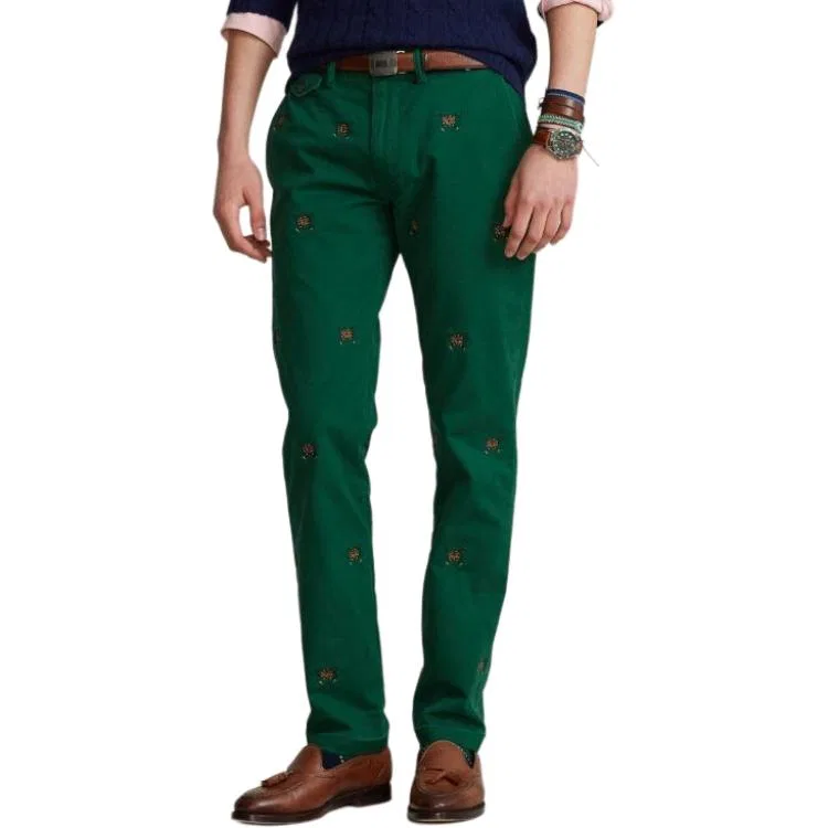 Брюки повседневные Straight Fit Version Men's Polo Ralph Lauren, Green — фото 3