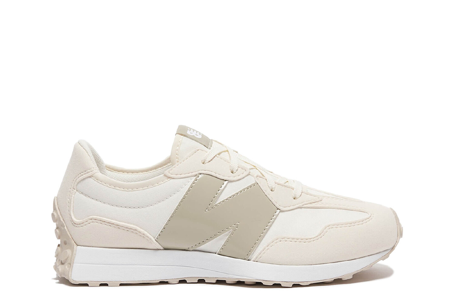 

Кроссовки на шнуровке 327 New Balance, бежевый