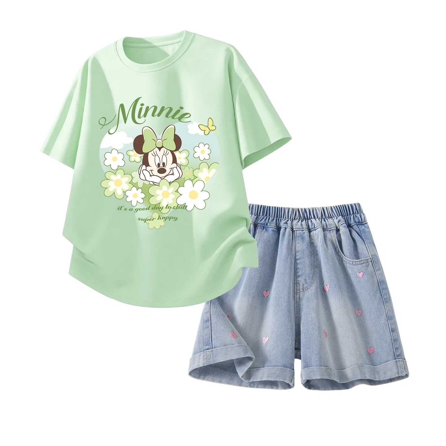 Спортивный костюм 2 предмета Disney Kids' Casual Sportswear, небесно-голубой и джинсово-синий — фото 4