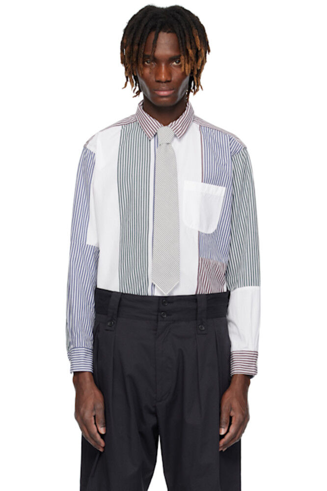 

Разноцветная рубашка с коротким воротником Engineered Garments