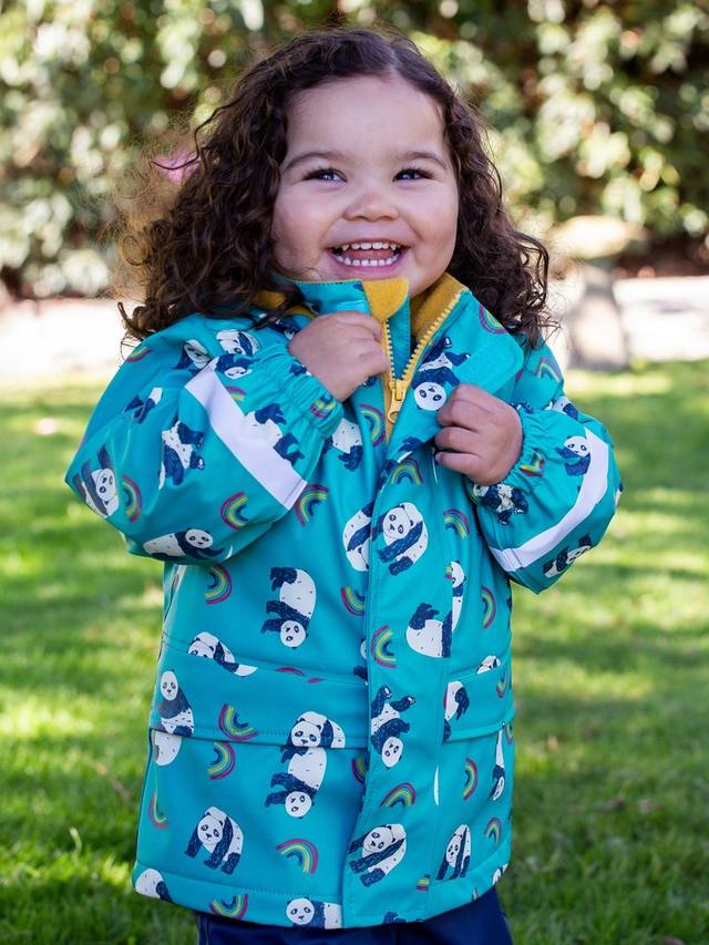 Детское водонепроницаемое пальто Print Puddle Buster Frugi, Panda Play — фото 4