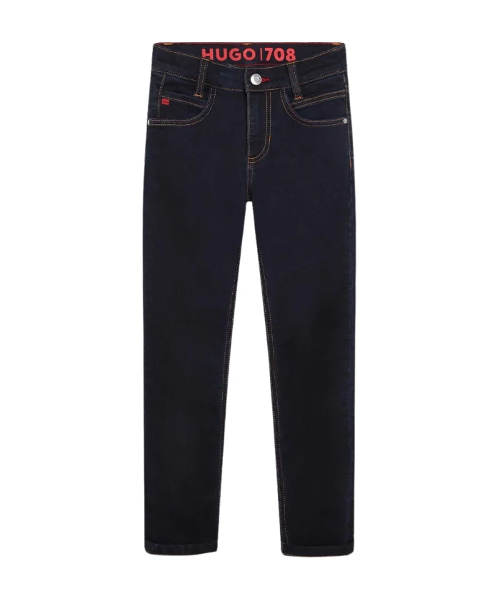 

Темные джинсы Hugo Boss, синий