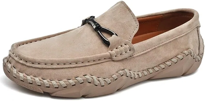 Туфли лоферы замшевые, Light Brown SayfuR